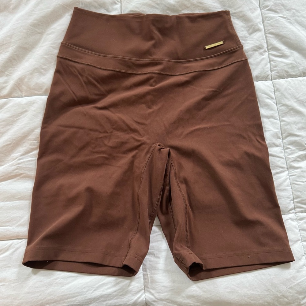 Gymshark Brown Bike Shorts High Waisted